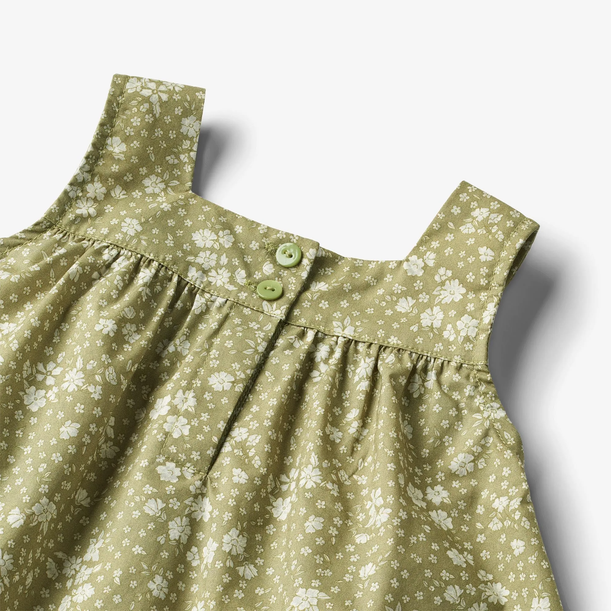 W-Dress Ayla - green flowers