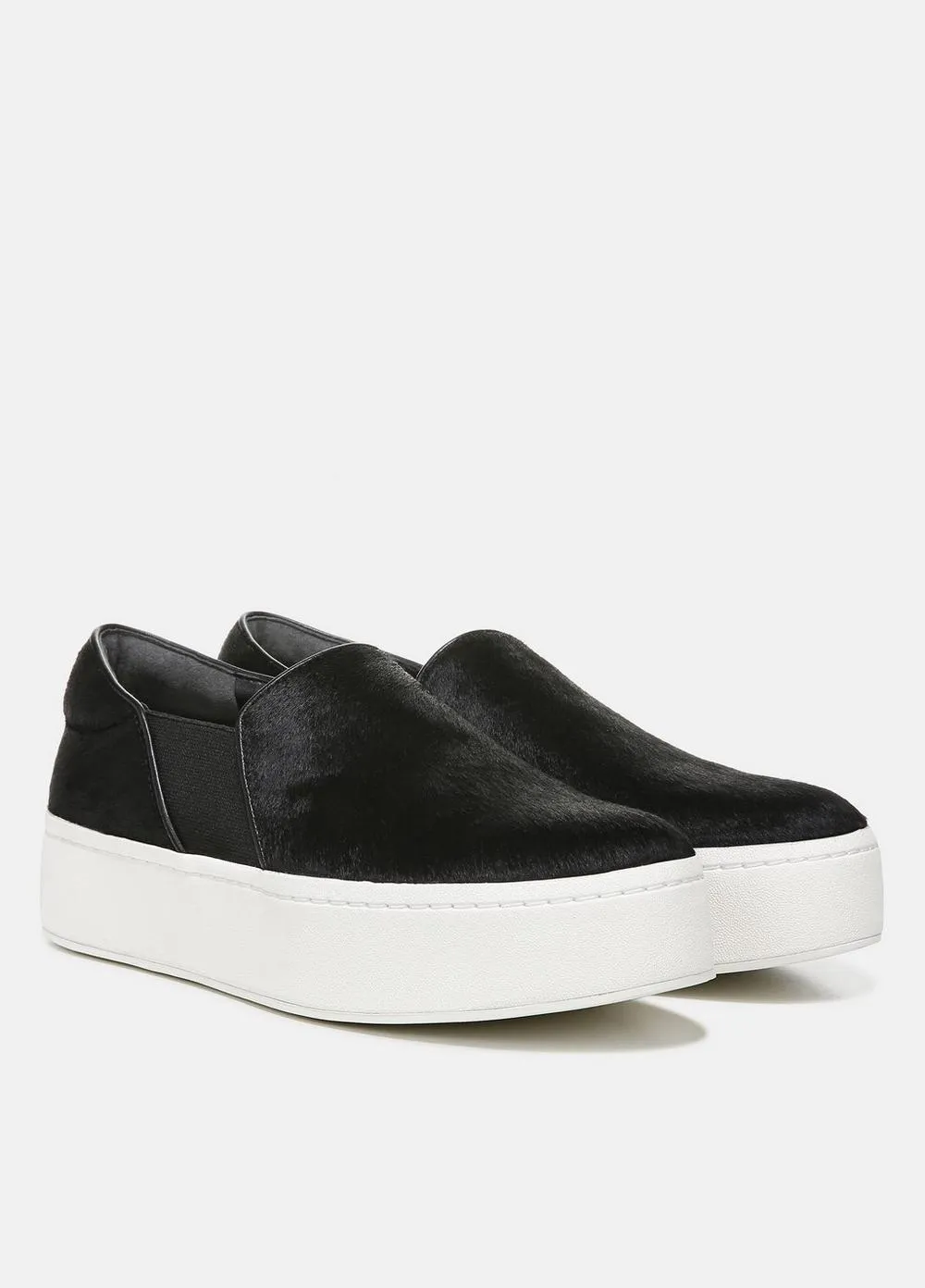 Warren Pony Hair Sneaker - Black