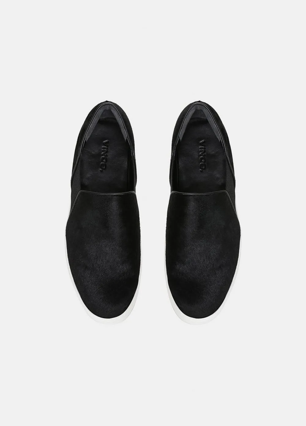 Warren Pony Hair Sneaker - Black