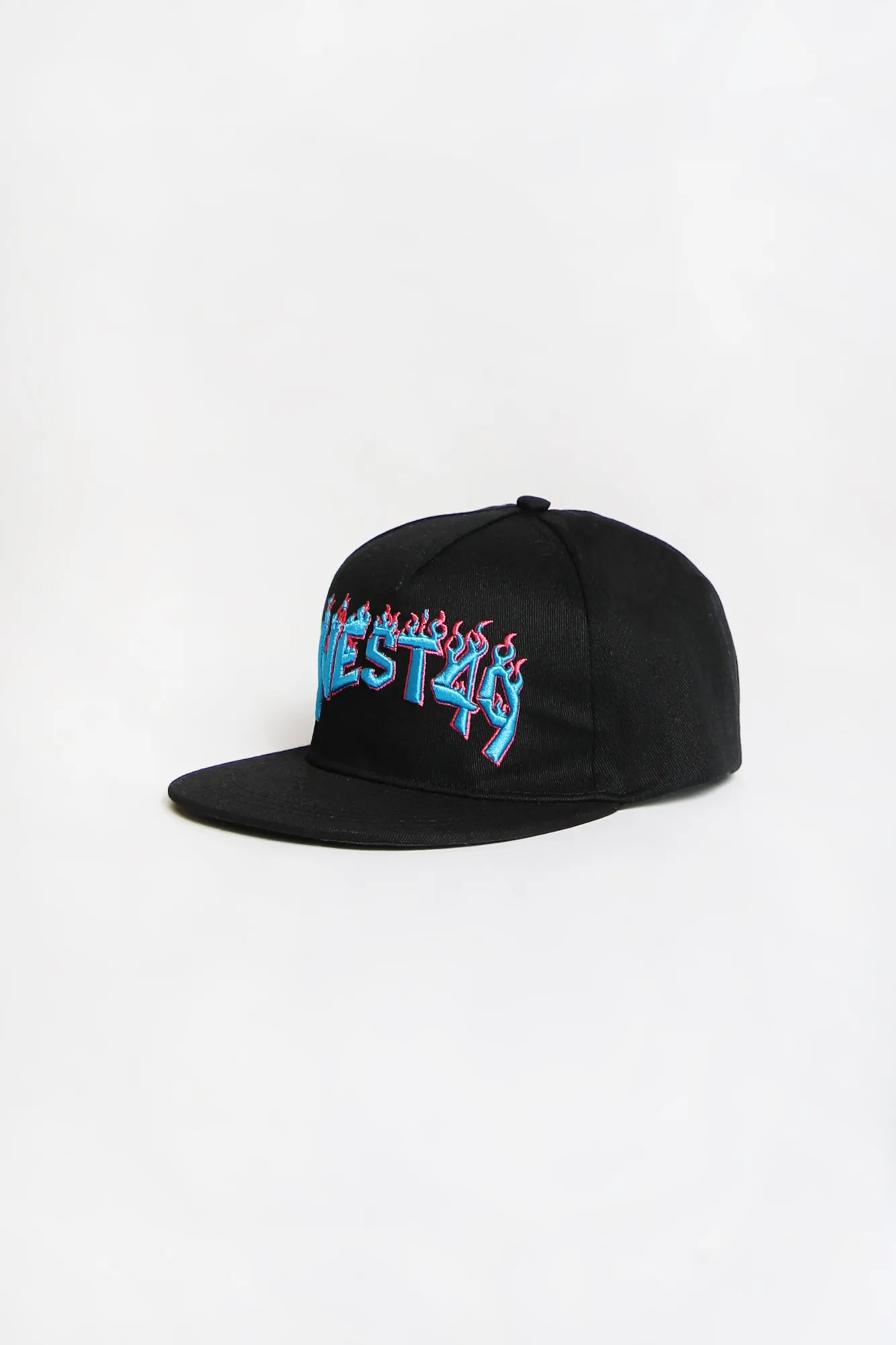 Youth Flames Flat Brim Hat