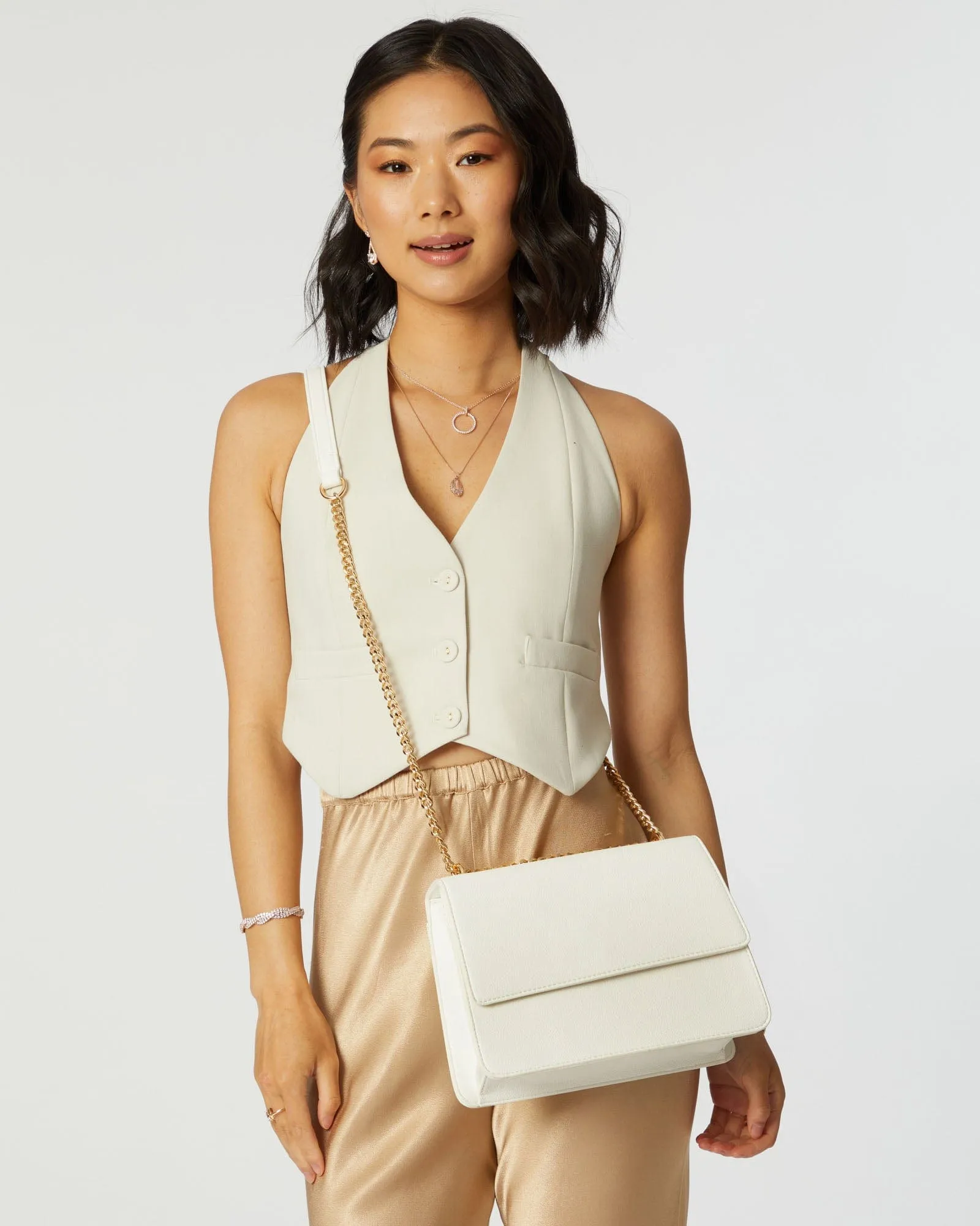 White Rachel Crossbody Bag