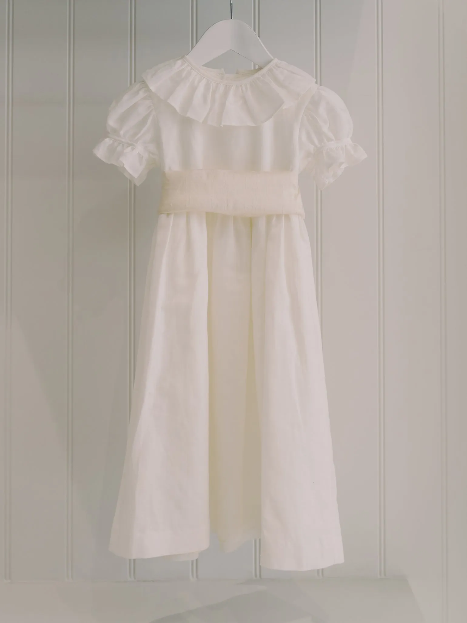 White Vega Long Ceremony Girl Dress