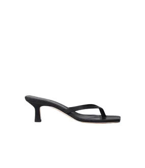 Wilma Nappa Heel in Black