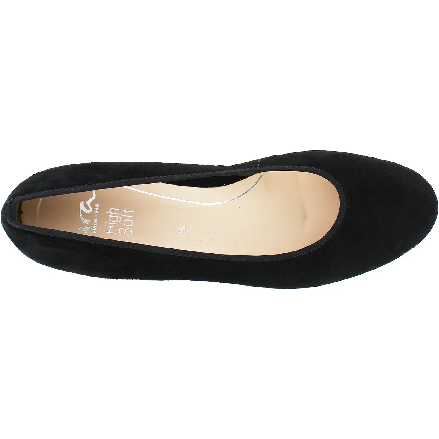 Women's Ara Vivian Black Kid Suede