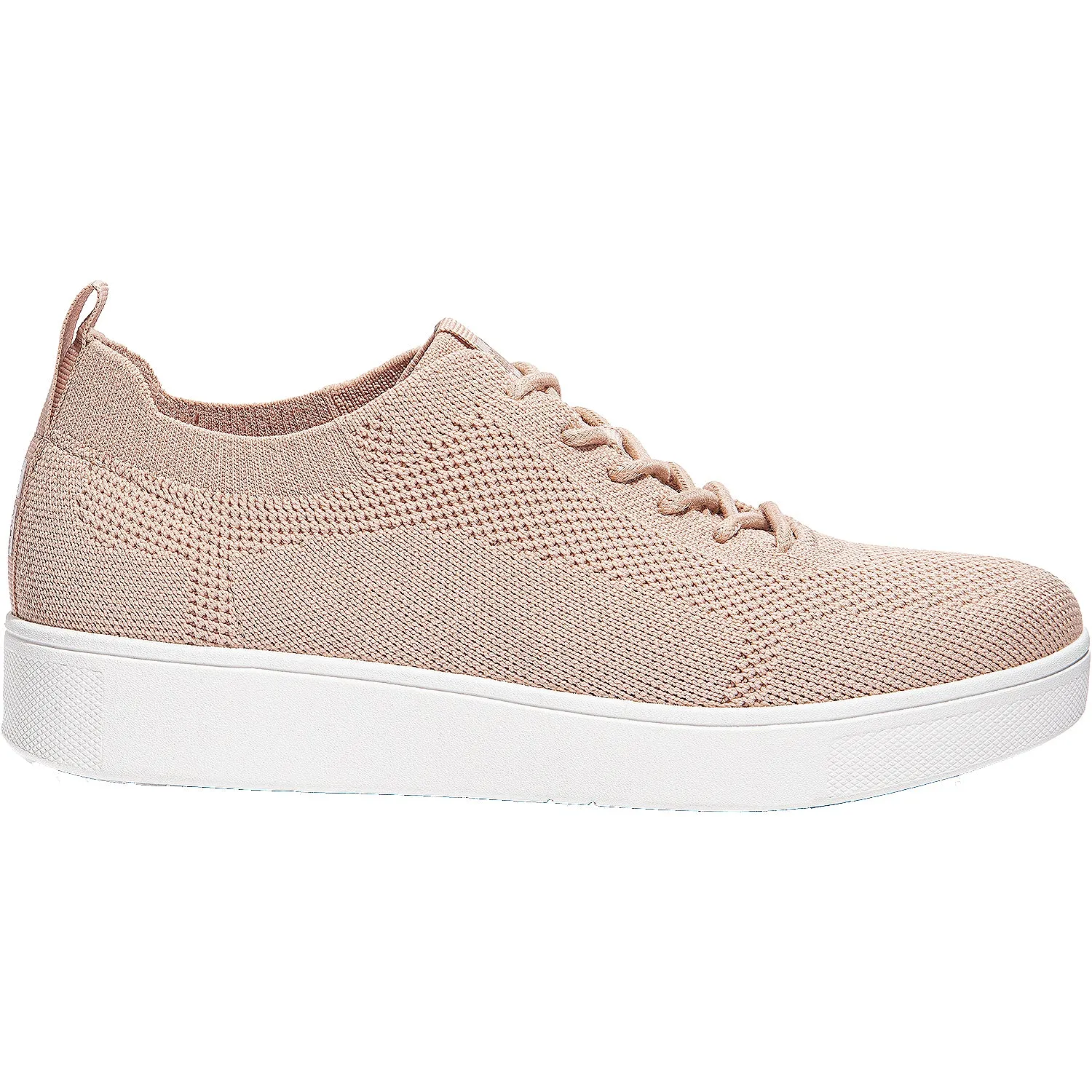 Women's FitFlop Rally Tonal Sneaker Blush Knit Fabric