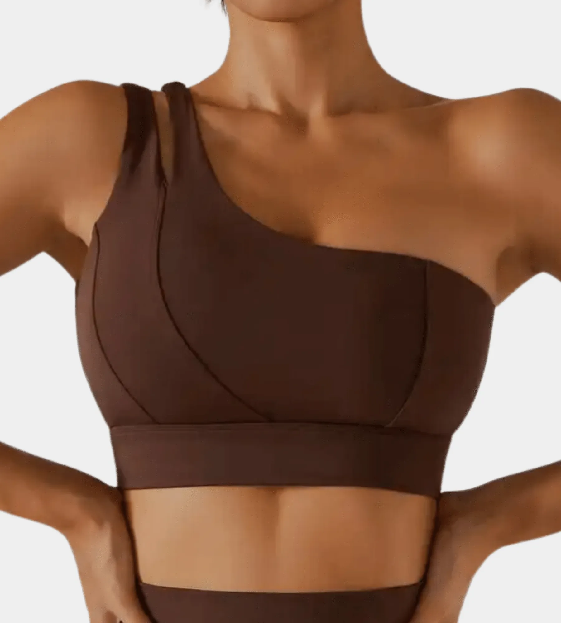 Women's freestyle sports bra: Coffee