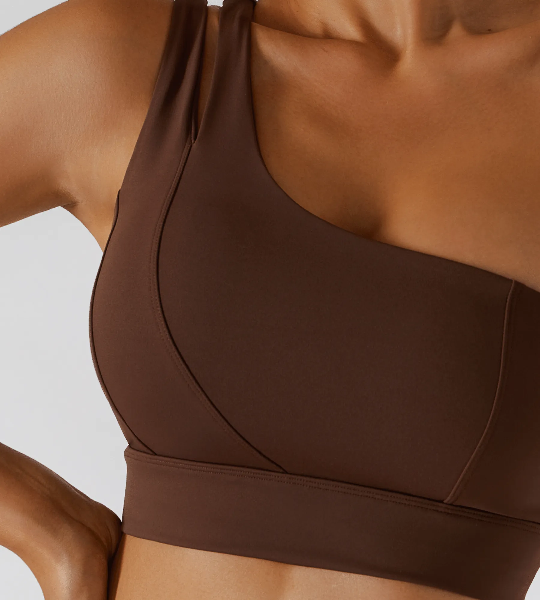 Women's freestyle sports bra: Coffee