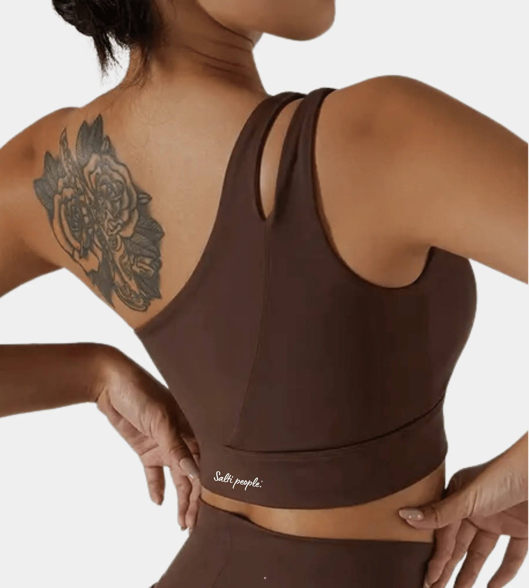 Women's freestyle sports bra: Coffee