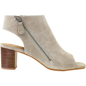 Women's Johnston & Murphy Evelyn Side Zip Bootie Taupe Kid Suede