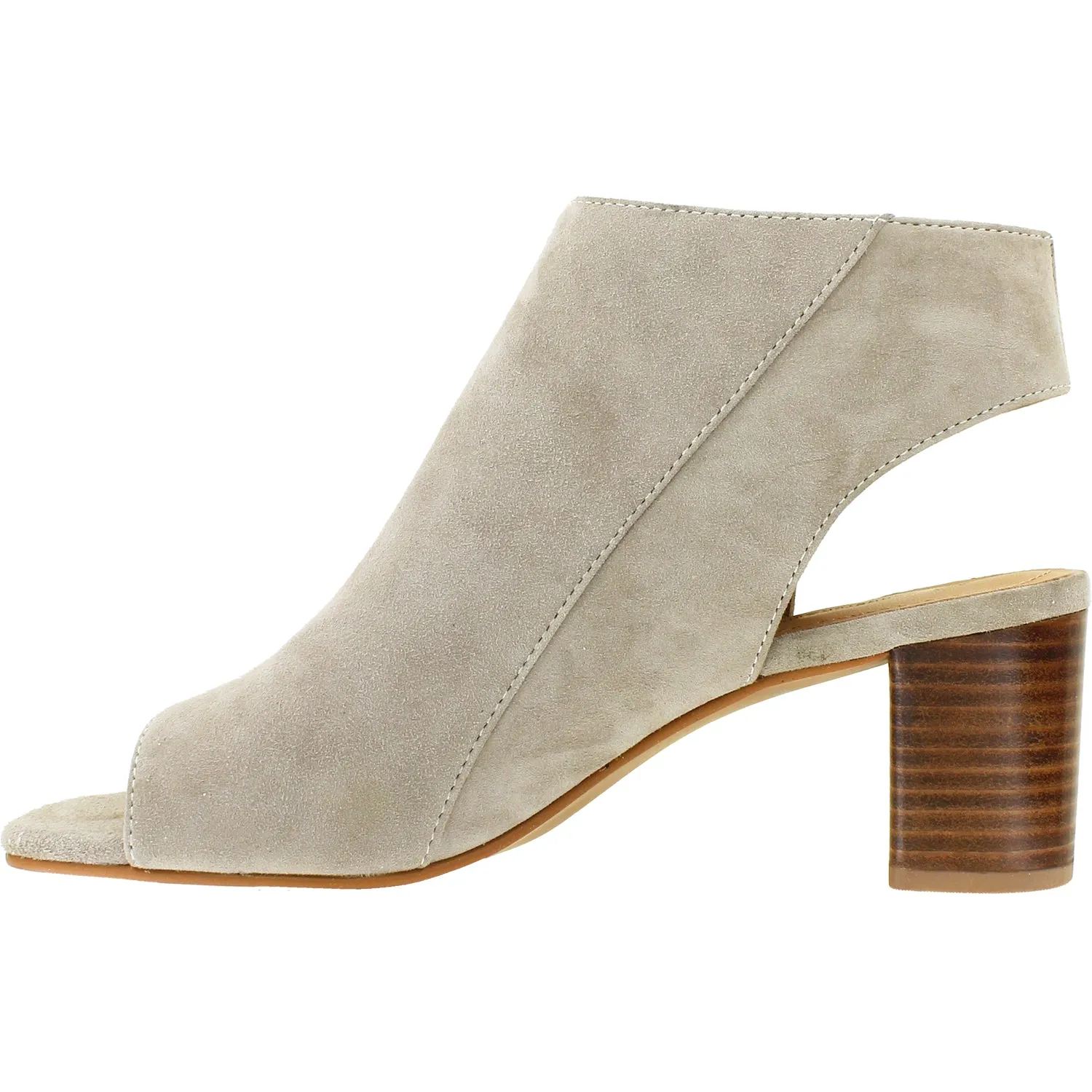 Women's Johnston & Murphy Evelyn Side Zip Bootie Taupe Kid Suede