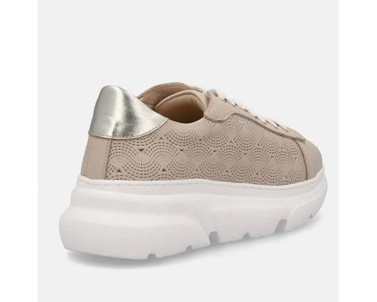 Women's Perforated Leather Frau Sneakers