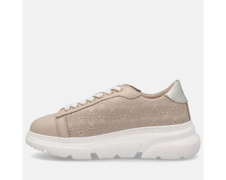 Women's Perforated Leather Frau Sneakers