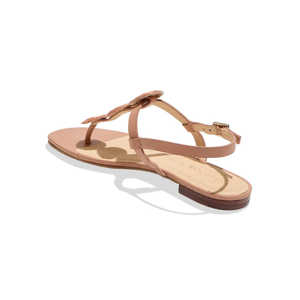 Worth Raffia Flat Sandal