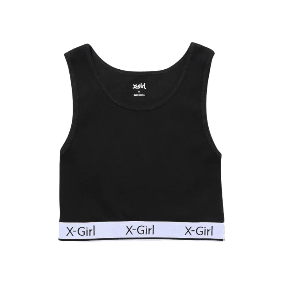 X-girl Stripes Cotton Logo Skater Style Dress