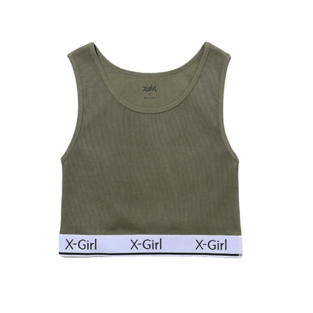 X-girl Stripes Cotton Logo Skater Style Dress