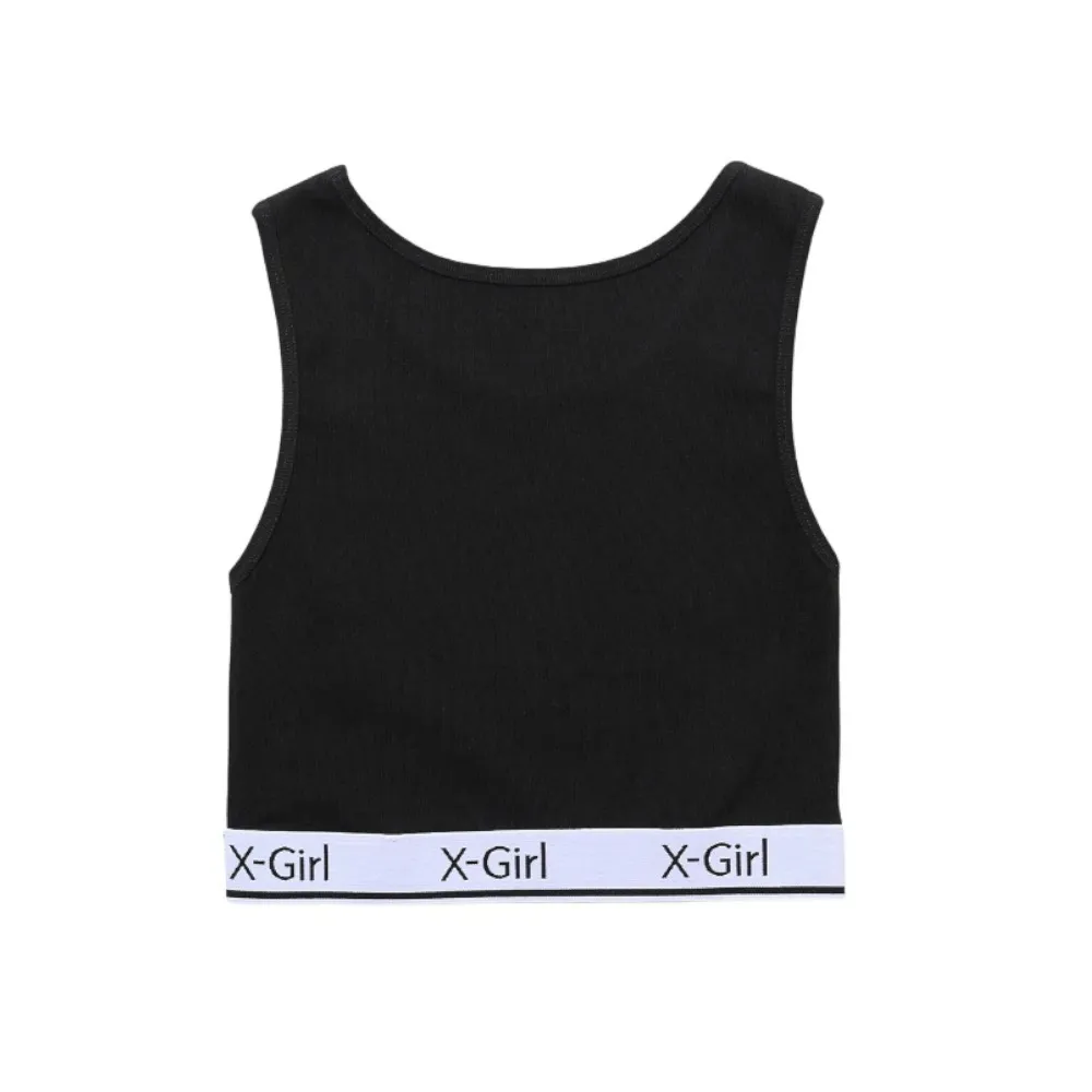 X-girl Stripes Cotton Logo Skater Style Dress