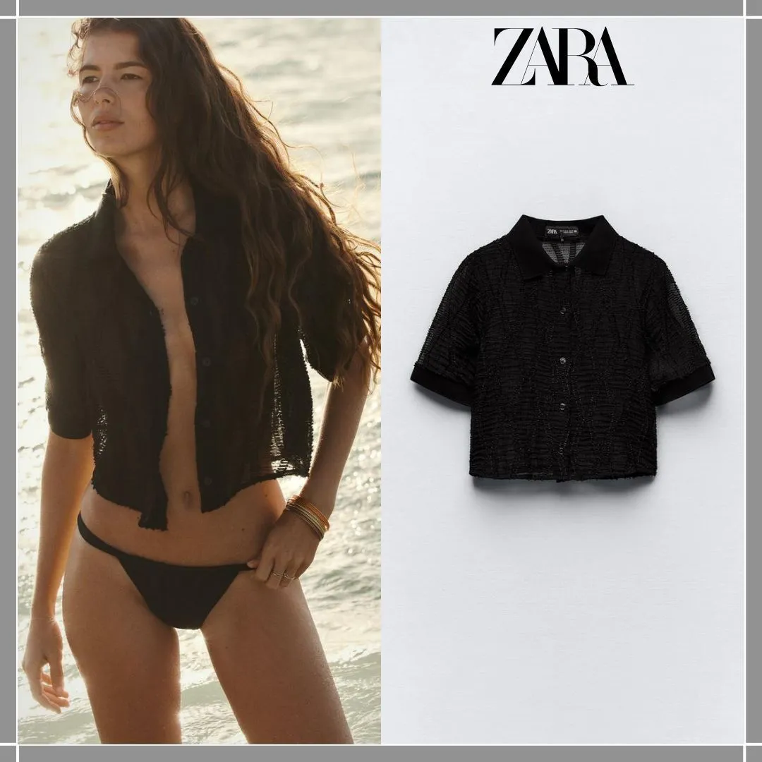 ZARA striped poplin shirt - Shop now at ZARA