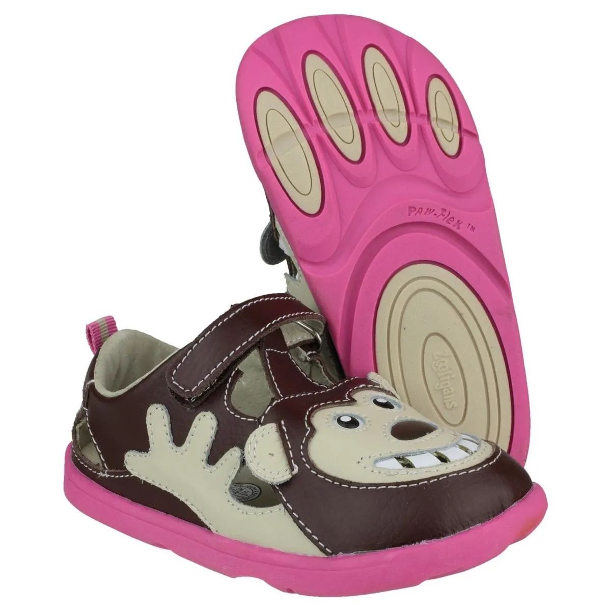 Zooligans Bobo The Monkey Girls Shoes Brown